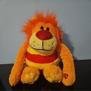 Mushabelly Ryder Lion Plush Orange Stuffed Animal Interactive Toy‎ 20 in
